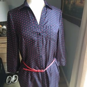 The Limited Polkadot Tshirt Dress with Pockets